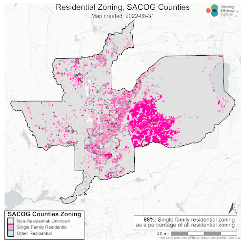 Sacramento Region Zoning Maps Othering And Belonging Institute 